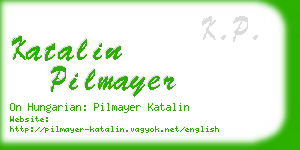 katalin pilmayer business card